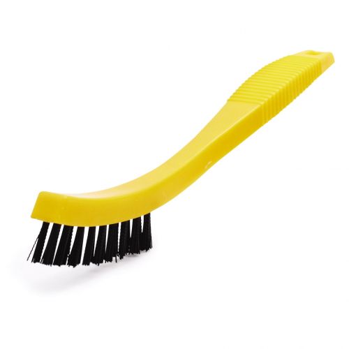 Rubbermaid® 8.5 In. Tile and Grout Scrub Brush, Plastic Bristles, Black  (case of 12)