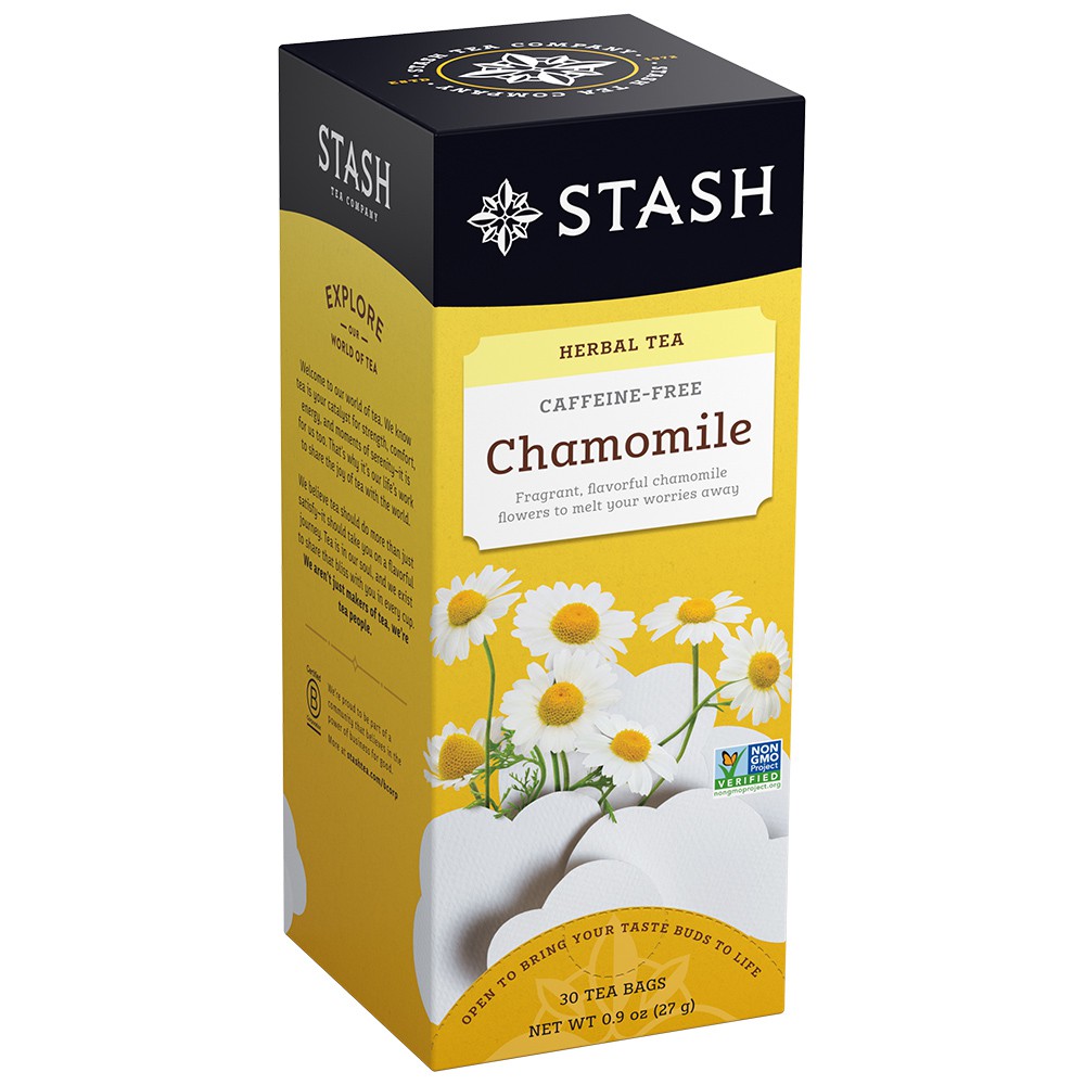 Simply Supplies by Gilchrist & Soames STASH Chamomile Herbal Tea, caffeine free, box of 30