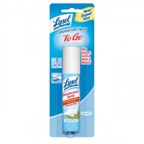 Lysol® 1oz. Disinfectant Spray To Go, Crisp Linen Scent